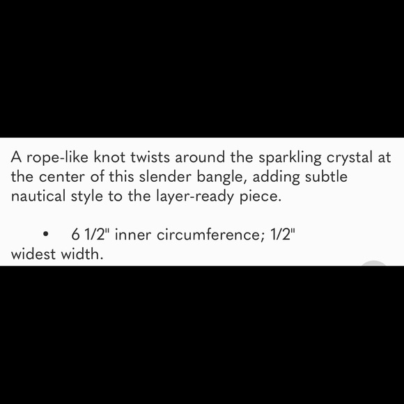 KATE SPADE INFINITY AND BEYOND KNOT CRYSTAL BANGLE IN GOLD - Picture 7 of 12